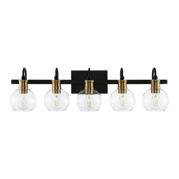 Marais Iron/Glass Rustic Vintage LED Vanity Light